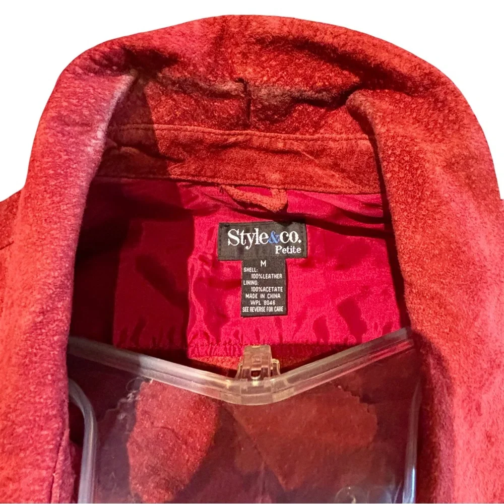 🔴 Classic Red Suede Shirt 🔴 - Picture 4 of 4